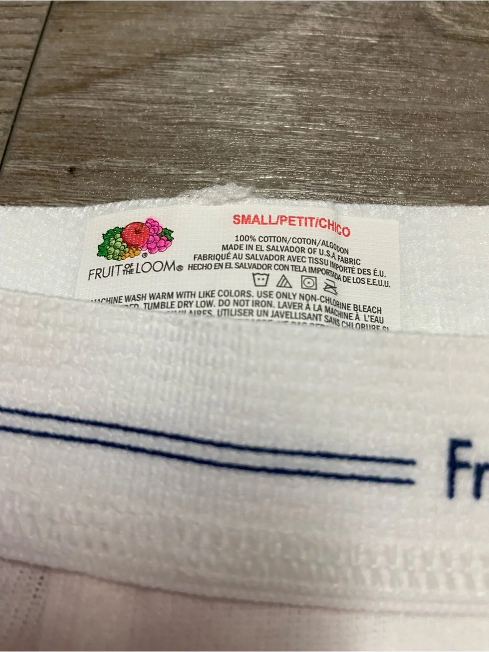 Vintage Fruit Of The Loom Whote Underwear Briefs Adult Small Front Flap Unworn
